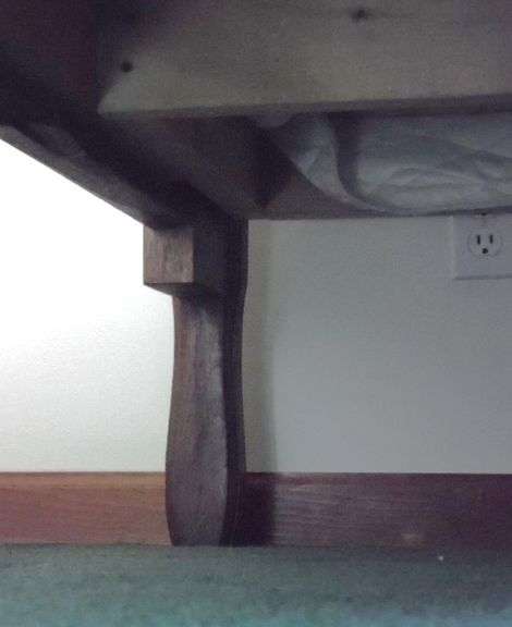 Antique Walnut Bed - Headboard - 56" x 59" Footboard - 56" x 30"