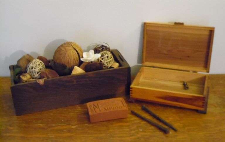Cedar Box, Mold, Nails & Sewing Drawer