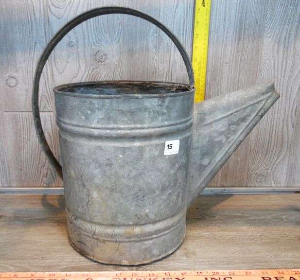 Galvanized Sprinkle Can: No Spout