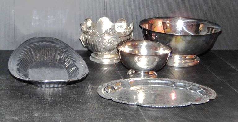 Silver Plated Bowls & Serving Trays