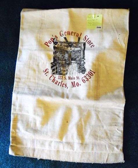 Flour Bag: Per Family Used On the Movie Set of Mark Twain in St. Charles