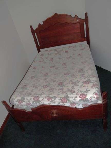 Antique Walnut Bed - Headboard - 56" x 59" Footboard - 56" x 30"