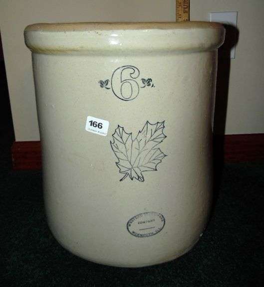 Six Gallon Western Stoneware Crock