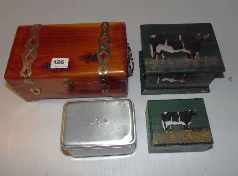 Wood & Cows Trinket Boxes
