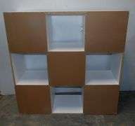 Nine Cube Storage Shelf - 35 1/2" x 12" x 35 1/2"