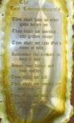 The Ten Commandments & Wood Frame 11" x 17"