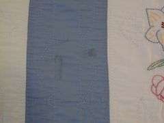 Quilt - Embroidered, Pieced & Quilted By Erna Meyer (Koch) C. 1920s - 64" x 86"