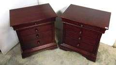 Two Four-Drawer Nightstands - 24 1/2" x 17" x 28"