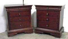 Two Four-Drawer Nightstands - 24 1/2" x 17" x 28"