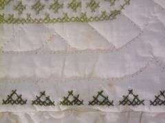 Quilt - Embroidered & Quilted By Serena Witthaus C. 1970s - 78" x 92"