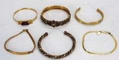 6 - Bracelets: 1-Marked American Showcase, 2-Avon & 3-Not marked