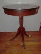 Round End Table - 26" Tall, 20" Wide