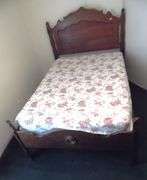 Antique Walnut Bed - Headboard - 56" x 59" Footboard - 56" x 30"