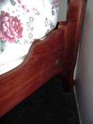Antique Walnut Bed - Headboard - 56" x 59" Footboard - 56" x 30"