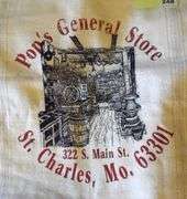 Flour Bag: Per Family Used On the Movie Set of Mark Twain in St. Charles