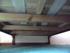 Antique Walnut Bed - Headboard - 56" x 59" Footboard - 56" x 30"