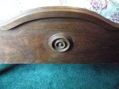 Antique Walnut Bed - Headboard - 56" x 59" Footboard - 56" x 30"