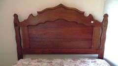 Antique Walnut Bed - Headboard - 56" x 59" Footboard - 56" x 30"