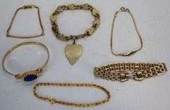 6 - Bracelets: 4-Marked Avon, 2-Not Marked