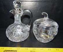Candlestick Holders, Bell, Decanter, Beaded Bracelets