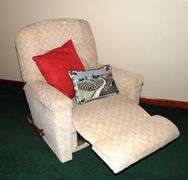 Recliner Chair With Throw Pillows
