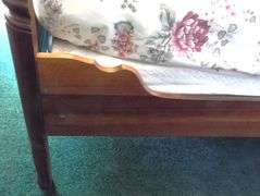 Antique Walnut Bed - Headboard - 56" x 59" Footboard - 56" x 30"