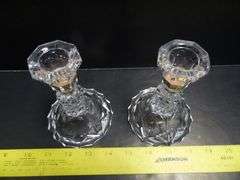 Candlestick Holders, Bell, Decanter, Beaded Bracelets