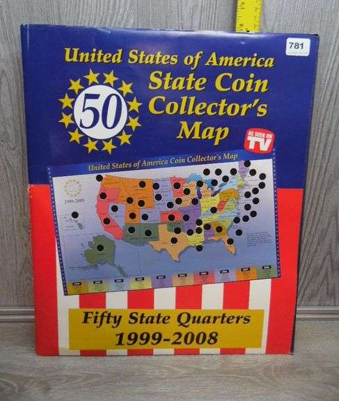 United States Collector's Album with 25 Cent Coins