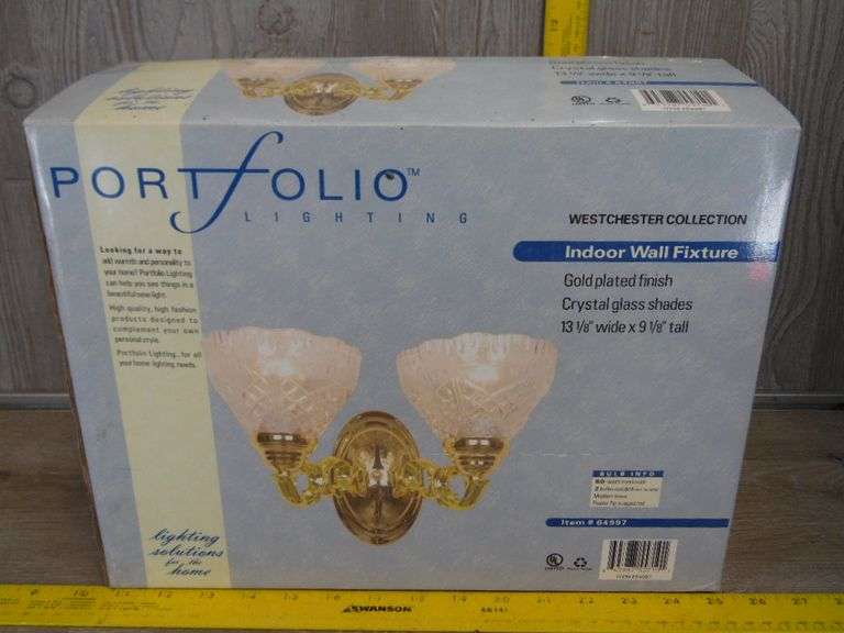 Portfolio Lighting Indoor Wall Fixture Dunker Auction