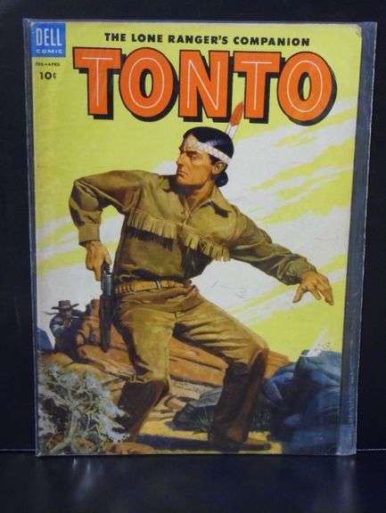 The Lone Ranger's Golden West 25 Cent & The Lone Ranger's Companion Tonto 10 Cent Comic Books