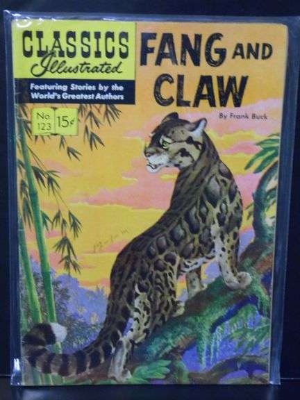 Classic Illistrated: Fang & Claw, The Jungle Book, King Solomon's Mine 15 Cent Comic Books
