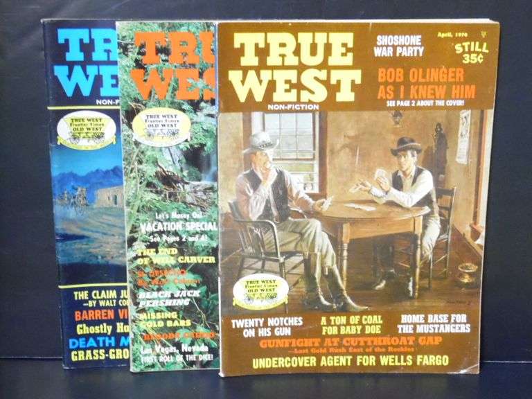 3 -True West Magazines 2-35 Cents & 1-50 Cents