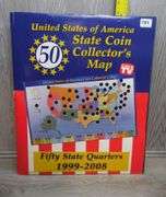 United States Collector's Album with 25 Cent Coins