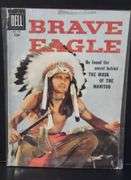 Big West The Long Brown Slaughter Magazine & Brave Eagle 10 Cent Comic Books