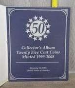United States Collector's Album with 25 Cent Coins