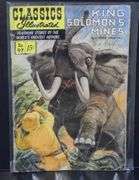 Classic Illistrated: Fang & Claw, The Jungle Book, King Solomon's Mine 15 Cent Comic Books