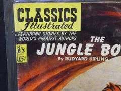 Classic Illistrated: Fang & Claw, The Jungle Book, King Solomon's Mine 15 Cent Comic Books