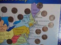 United States Collector's Album with 25 Cent Coins