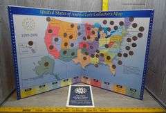 United States Collector's Album with 25 Cent Coins