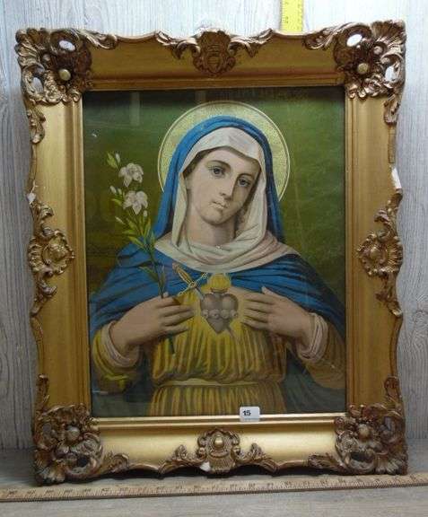 Immaculate Heart Of Mary Framed Wall Art