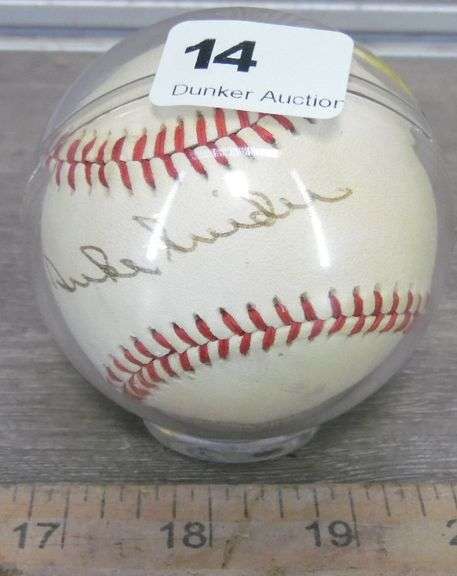 Duke Snider Signed Baseball - Not Authenticated - Case Is Loose