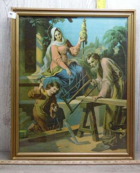 The Physical Labor Of The Holy Family Wall Art