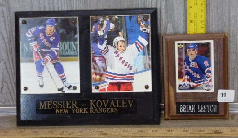 Hockey Pictures & Card On Plaques
