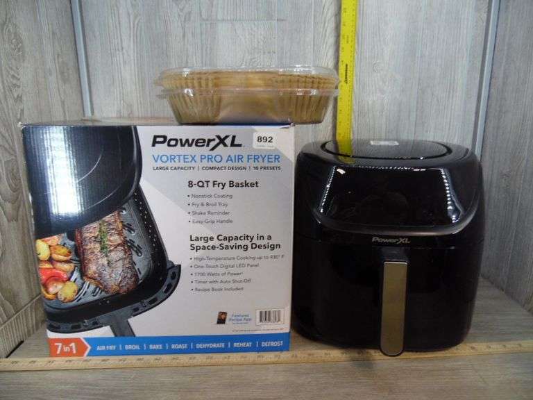 Vortex Liners Power XL Vortex Pro Air Fryer & Liners - Dunker Auction
