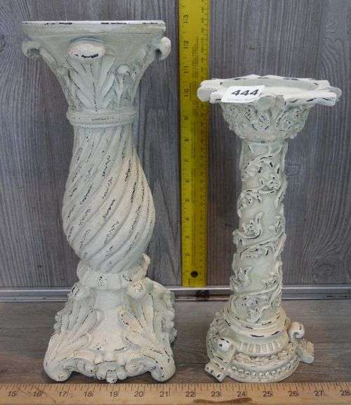 Two Piller Candle Stands - Dunker Auction
