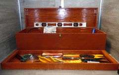 Wood Toolbox With Tools