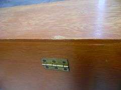 Wood Toolbox With Tools