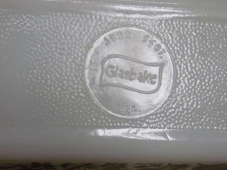 Glasbake Herb & Flower Divided Dish & Rectangle Loaf Dish