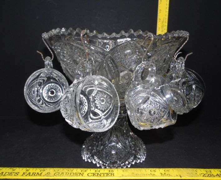 Superstar Pattern Punch Bowl & Cups