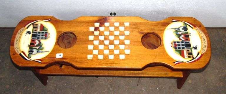 Home Town USA Wood Game Table - 39" x 11" x 15"